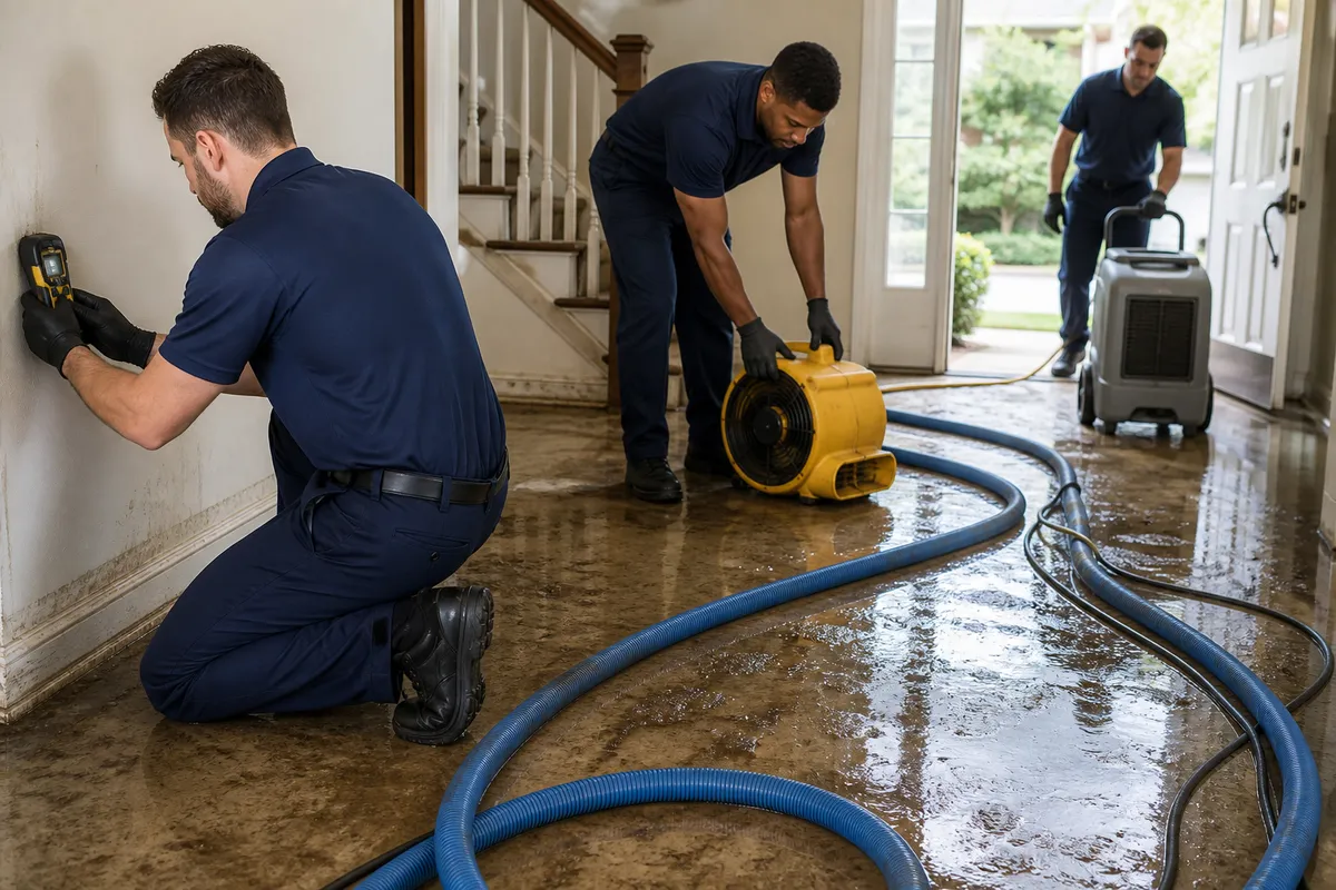 Restoration crew working in Atlanta, GA
