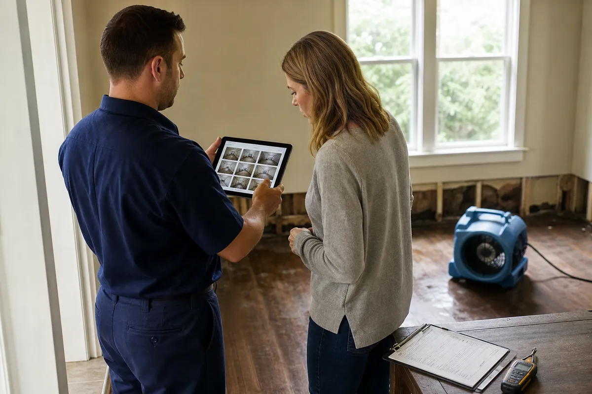 Insurance claim documentation for Atlanta property restoration